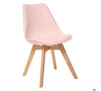 Chaise ""Baya"" pieds hêtre rose - Atmosphera createur d'interieur