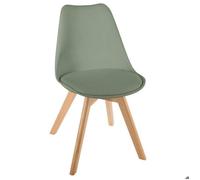 Chaise ""Baya"" pieds hêtre vert kaki - Atmosphera Créateur d'intérieur