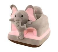 Chaise bébé Sit Me Up Mignon éléphant gris Sit Me Up Siège de sol pour bébé Siège de en peluche soutien amovible et lavable pour la maison ou les voyages.