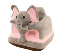 Chaise bébé Sit Me Up Mignon éléphant gris Sit Me Up Siège de sol pour bébé Siège en peluche de soutien pour Amovible et lavable pour la maison ou les voyages.