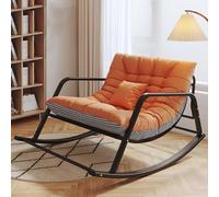 Chaise Berçante pour Chambre D’Enfant, Chaises Berçantes De Patio Surdimensionnées avec Fauteuil à Dossier Haut, Chaise D’appoint Confortable, Cha, Multi-colored2, Black 92x137cm