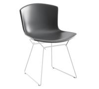 Chaise Bertoia Plastic piètement blanc