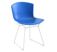 Chaise Bertoia Plastic piètement blanc