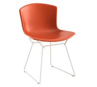 Chaise Bertoia Plastic piètement blanc