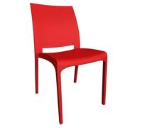 Chaise - BICA - 300 - Rouge - 46x54x80 cm - Design Contemporain - 1 place
