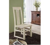 Chaise - Bois massif d'acacia blanchi - NATURE WHITE 122