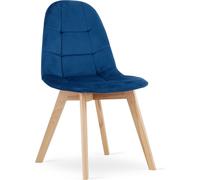 Chaise BORGIA - bleu marine velours x 145x82x54 cm
