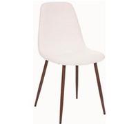Chaise bouclette Roka blanc Atmosphera blanc G