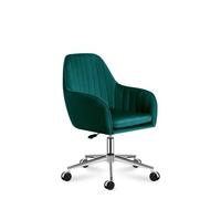 Chaise bureau MARK ADLER FUTURE 5.2 Vert - Velour - Ergonomique - Pivotant - Réglable