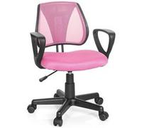 Chaise bureau pour enfants / Siège junior KIDDY CD tissu maille rose Rose G