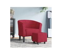 vidaXL Fauteuil cabriolet avec repose-pied 356455 – Accoudoirs, dossier, siège rembourré