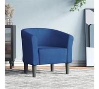 Vidaxl Chaise Cabriolet Bleu Tissu Bleu