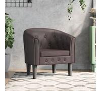 Vidaxl Fauteuil Cabriolet Marron Similicuir Marron