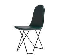Chaise Cactus recouverte de cuir Cuero Cuir bleu océan - 7340172640172