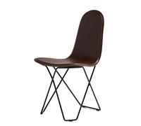 Chaise Cactus recouverte de cuir Cuero Cuir Chocolat - 7340172640141
