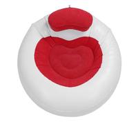 Chaise canapé Gonflable, Chaise Gonflable de la Peau, Créative Soft Portable pour l'extérieur (Rouge)