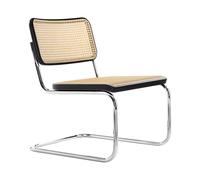 Chaise cantilever Lounge S 32 VL structure chromé wood part stained beech