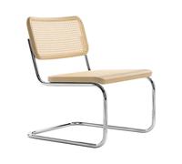 Chaise cantilever Lounge S 32 VL structure chromé wood part stained beech