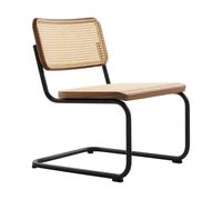 Chaise cantilever Lounge S 32 VL structure noire wood part walnut lacquered with natural lacquer