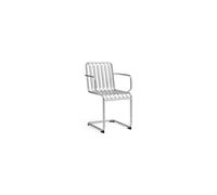 Chaise Cantilever Palissade avec Accoudoirs, Acier Galvanisé à Chaud