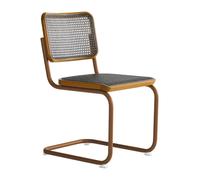 Chaise cantilever S 32 V avec clayonnage Dark Melange wood part oak beech