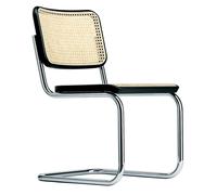 Chaise cantilever S 32 V avec clayonnage wood part stained beech