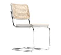 Chaise cantilever S 32 V avec clayonnage wood part white pigmented TP 200 stained