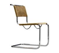 Thonet Chaise cantilever S 33 Pure Materials marron lxHxP 50x84x64cm