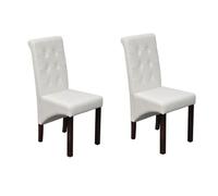 Chaise capitonnée blanche (lot de 2) 60624