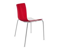 Chaise Catifa 46 0251 bicolore structure chromé WxDxH 53.5x50.5x80cm
