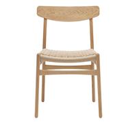 Carl Hansen & Søn Chaise CH23 - chêne huilé - maille nature