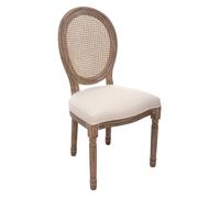 Chaise ""Cléon"" cannage beige - Atmosphera Créateur d'intérieur