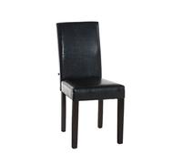 Chaise clp en bois non pliable interieur H. 91 cm marron