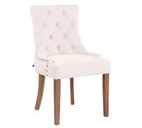 Chaise clp en bois non pliable interieur H. 92 cm beige