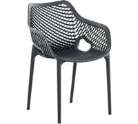 Chaise clp en polypropylene empilable non pliable exterieur H. 81 cm gris gris