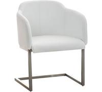 Chaise clp H. 80 cm non pliable interieur en acier blanc blanc G