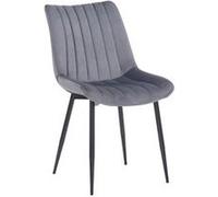 Chaise clp H. 82 cm non pliable interieur en metal gris Gris G