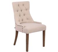 Chaise clp H. 92 cm non empilable non pliable en bois interieur beige