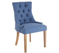 Chaise clp H. 92 cm non pliable en bois interieur bleu