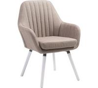 Chaise clp H. 93 cm non pliable interieur en bois blanc Marron G