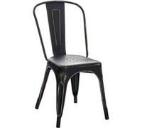 Chaise clp interieur empilable non pliable H. 89 cm en metal noir noir G