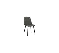 Chaise clp interieur non pliable en metal H. 88 cm gris