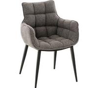 Chaise clp interieur non pliable H. 89 cm en acier gris Gris G
