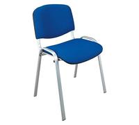 Chaise Conférence Classique Pieds alu - Bleu