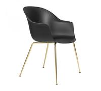Chaise coquille avec structure conique laiton Bat WxHxD 57x61x83cm