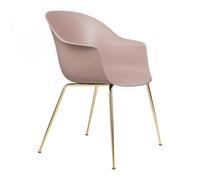 Chaise coquille avec structure conique laiton Bat WxHxD 57x61x83cm