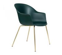 Chaise coquille avec structure conique laiton Bat WxHxD 57x61x83cm