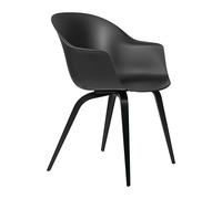 GUBI Chaise Bat Black. structure en hêtre lasuré noir