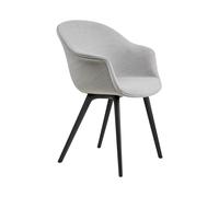 Chaise coquille entièrement rembourré avec structure plastique Bat WxHxD 61x85x57cm