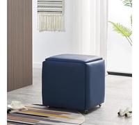 Chaise cube gigogne avec roulettes - Design peu encombrant pour salon et salle à manger